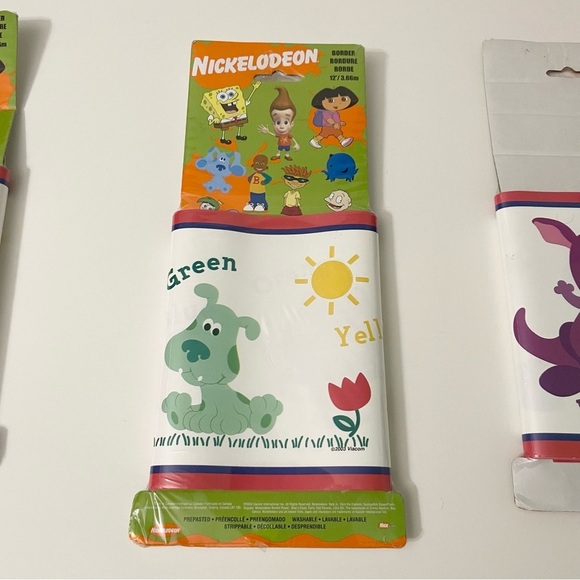 Vtg 2003 Nickelodeon Blues Clues Wallcovering Decorative Borders Lot of 3 - Picture 8 of 16